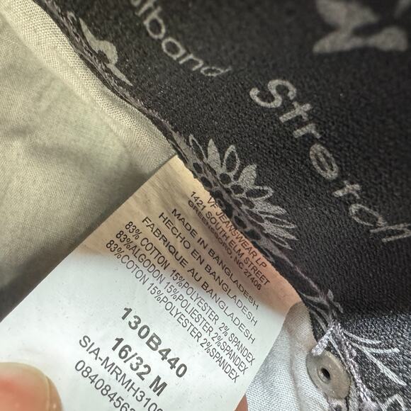 Riders by Lee Women's Jeans Black 16 Comfort No Gap Waistband Bootcut Denim - Picture 2 of 9